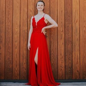 Red prom dress